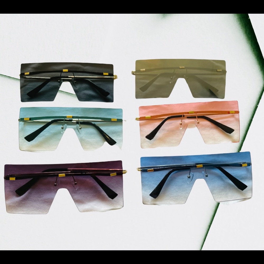 Trend 2021 Oversized retro vintage style designes women sunglasses mirrored lens